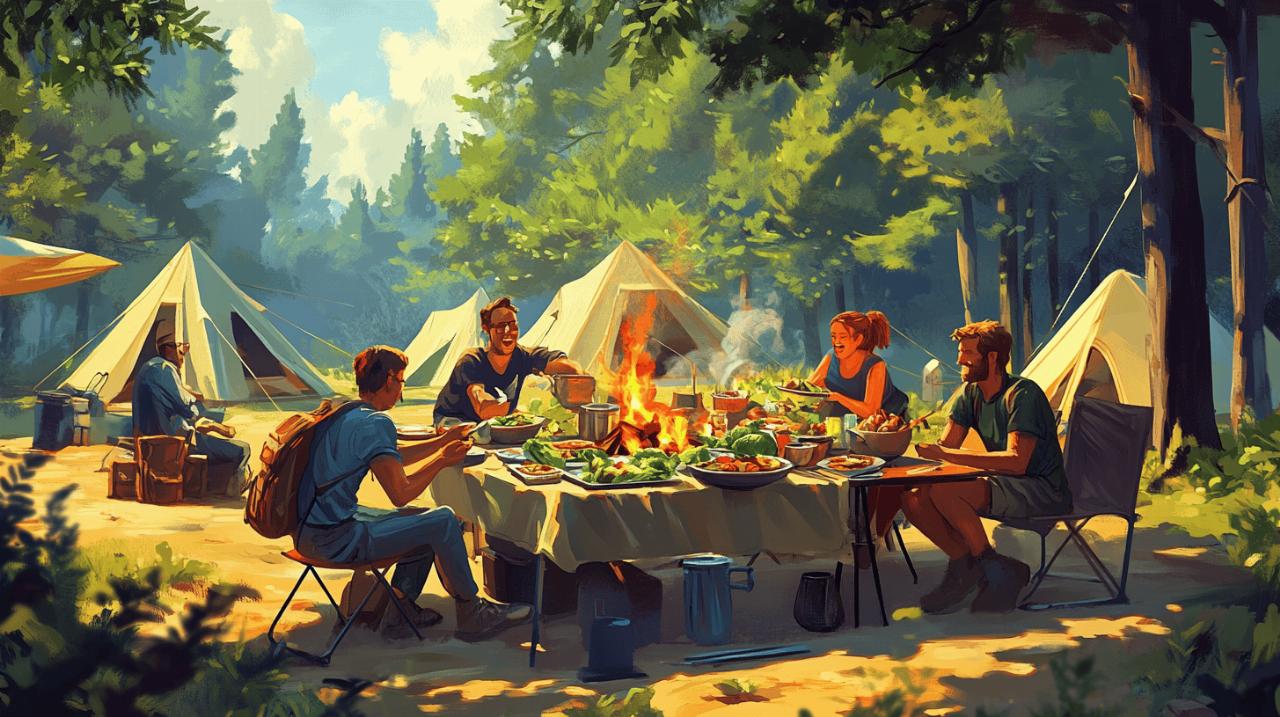10 idees de repas au camping faciles et ludiques pour les enfants